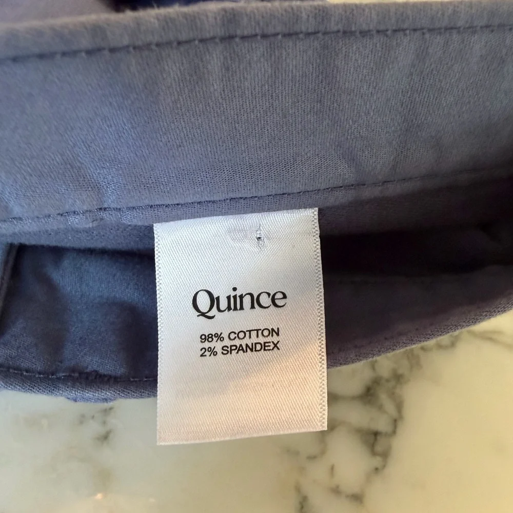 NWOT Quince Comfort Stretch Traveler 5-Pocket Beautiful Blue Grey Men’s 30 x 34